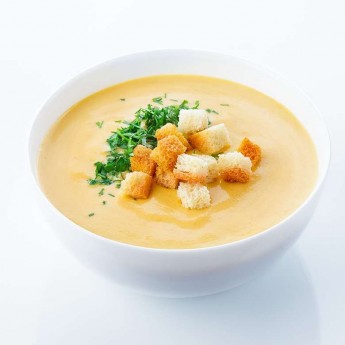 Сырный крем-суп с сухариками